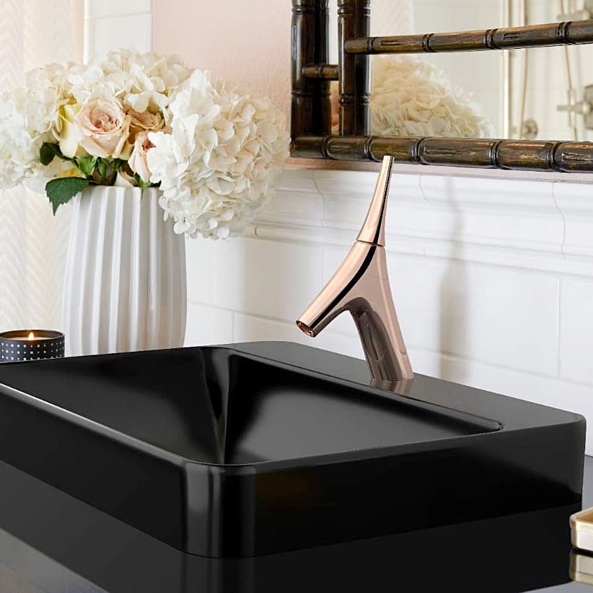 Kohler Vive Single Control Basin / Lavatory Faucet Without Drain In Rose Gold Finish, K-23966IN-4ND-RGD