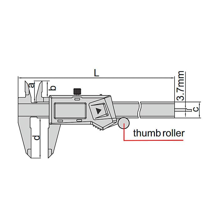 Insize 150 mm / 6 inch Digital Caliper (Standard Type), 1108-150