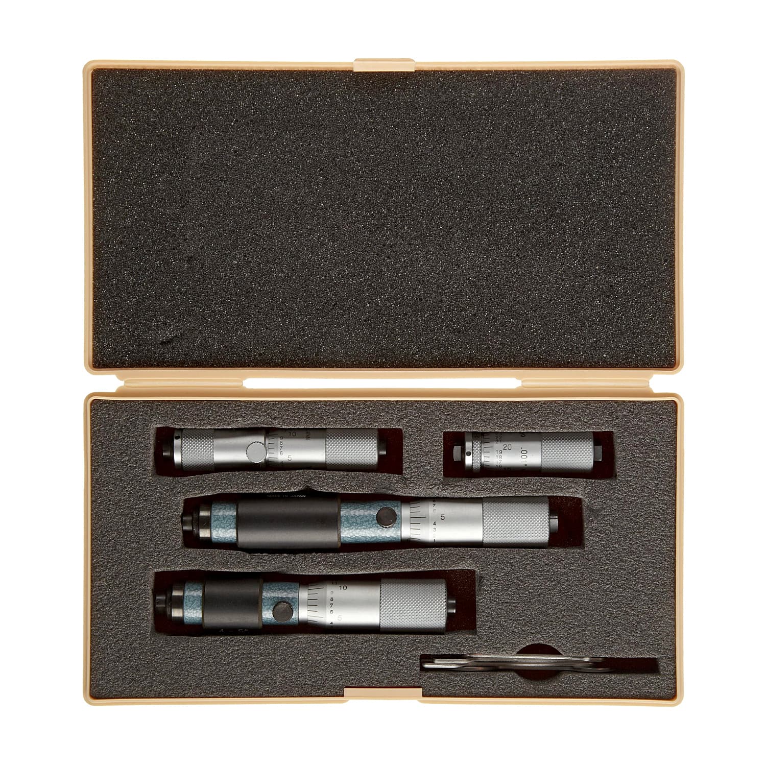 Mitutoyo 2 - 6 inch Tubular Inside Micrometer Set (Pack of 4 Pcs), 133-903