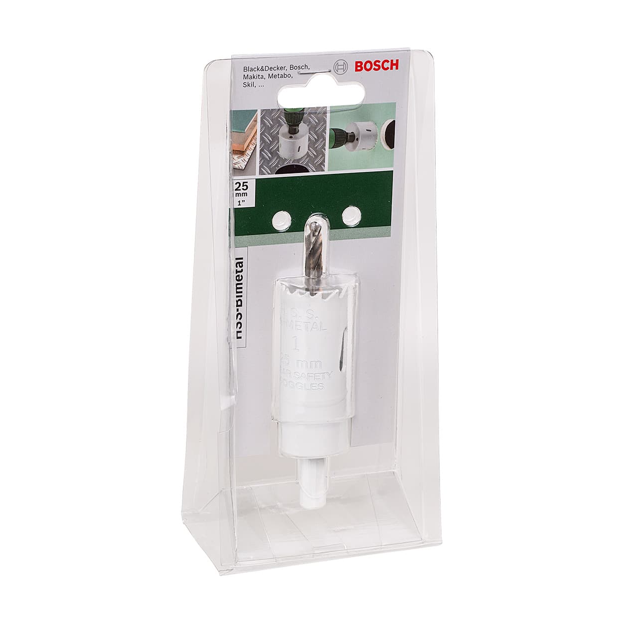 Bosch 25 mm HSS Bi-Metal Holesaw with Adaptor, 2 609 255 603