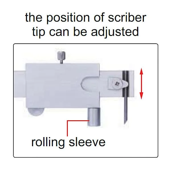 Insize 0 - 200 mm / 8 inch Scriber Caliper, 7202-200A