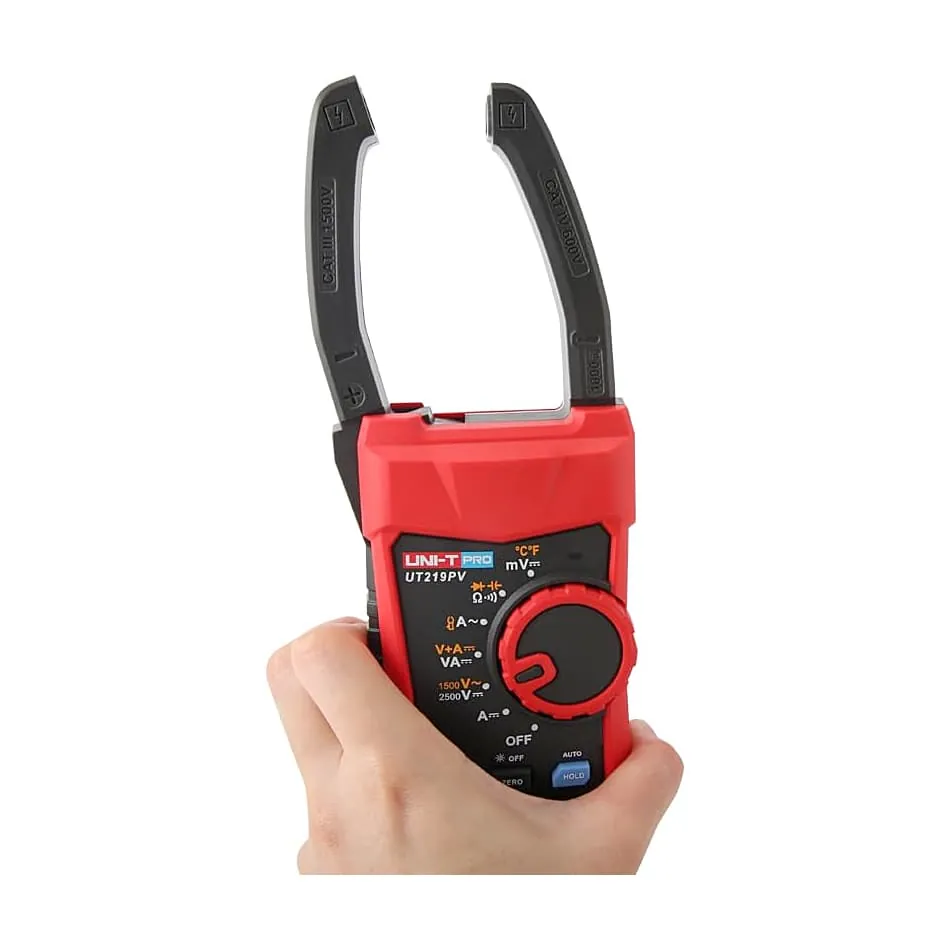 UNI-T Pro 9999 Count / 1000A AC/DC True RMS Digital Clamp Meter, UT219PV