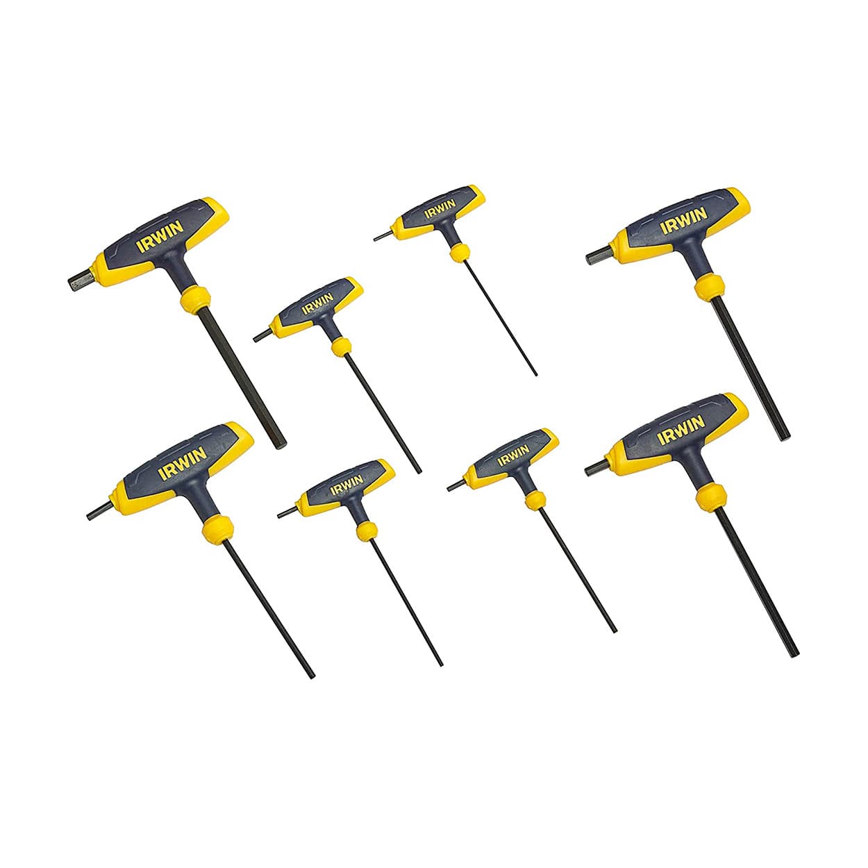 Irwin 3/32 inch - 3/8 inch T-Handle Hex Allen Key Set (8 Pcs), T9097008