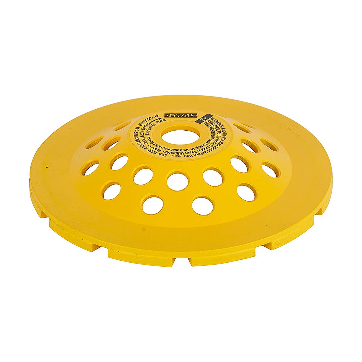 Dewalt 7 inch / 180 mm Double Row Diamond Cup Grinding Wheel For Angle Grinders, DW4775T-AE