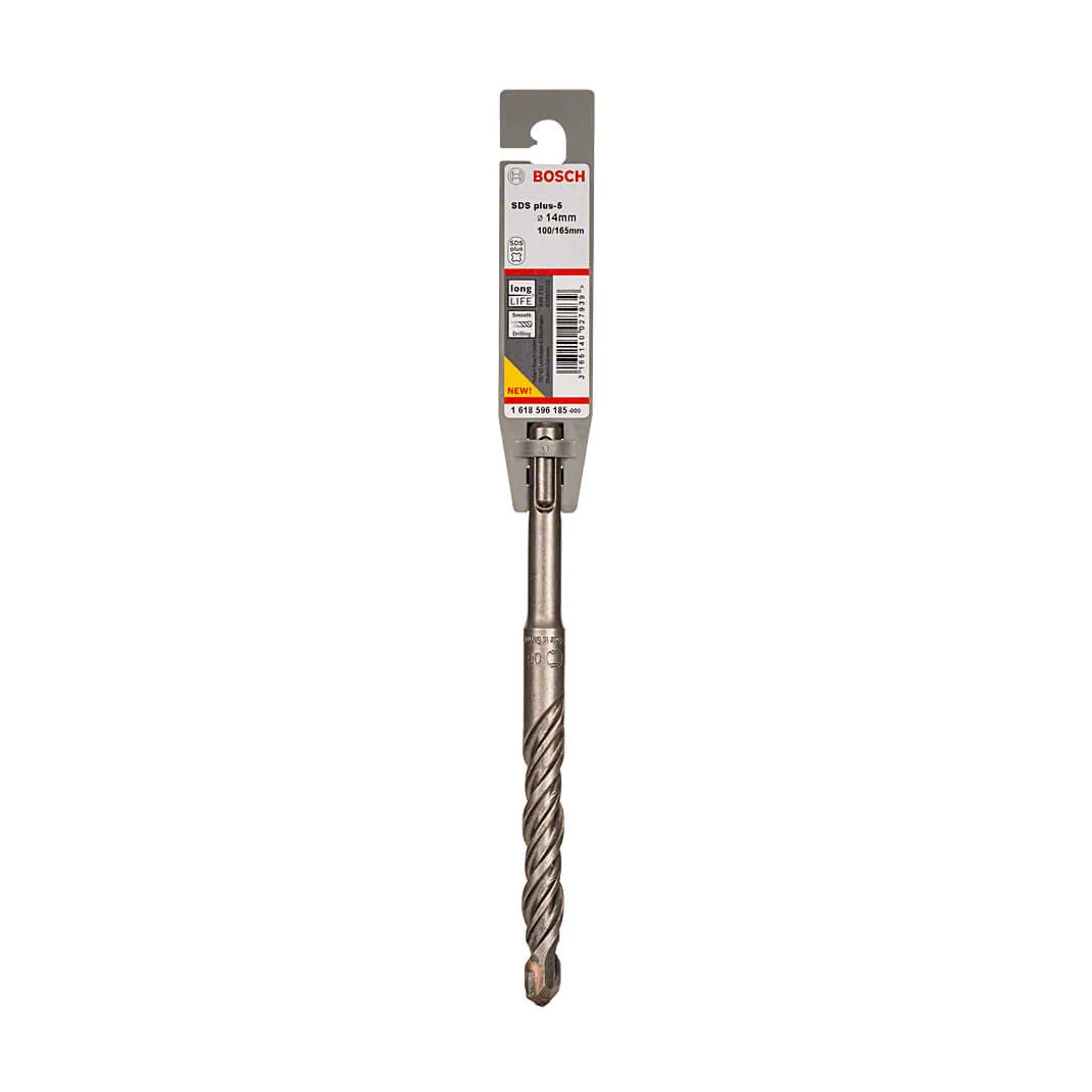 Bosch 14 x 165 mm SDS Plus-5 Drill Bits, 1 618 596 185