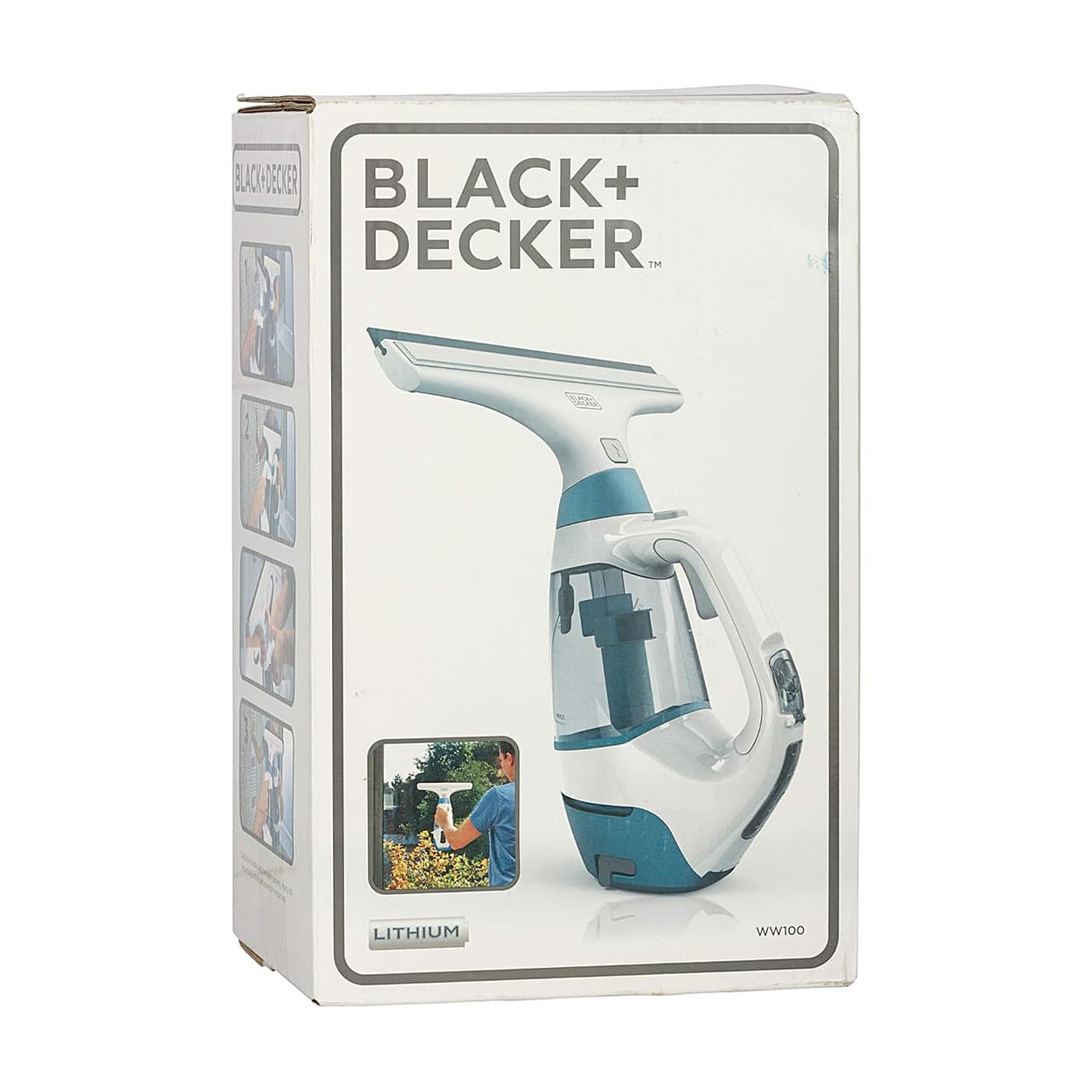 Black & Decker 3.6V Li-Ion Cordless Window & Glass Vacuum Cleaner, WW100-B1