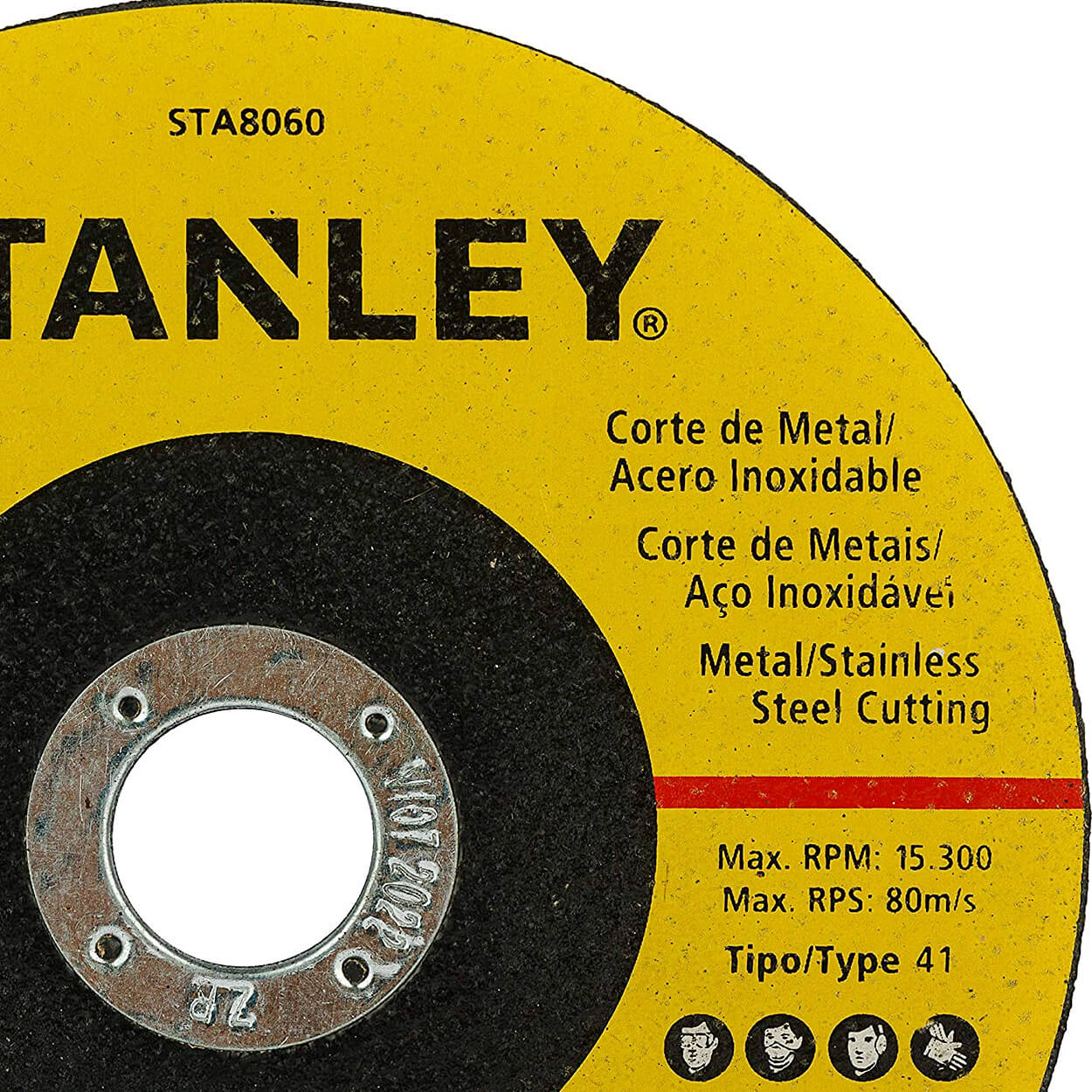 Stanley 100 x 1.2 x 16 mm INOX Cutting Wheel For Cutting Stainless Steel, Carbon Steel, Aluminium PVC & Concrete, STA8060B50