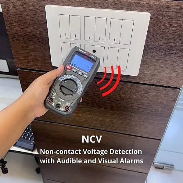 Metravi 4000 Counts / 600 V AC / DC Non Contact Digital Multimeter, PRO-7