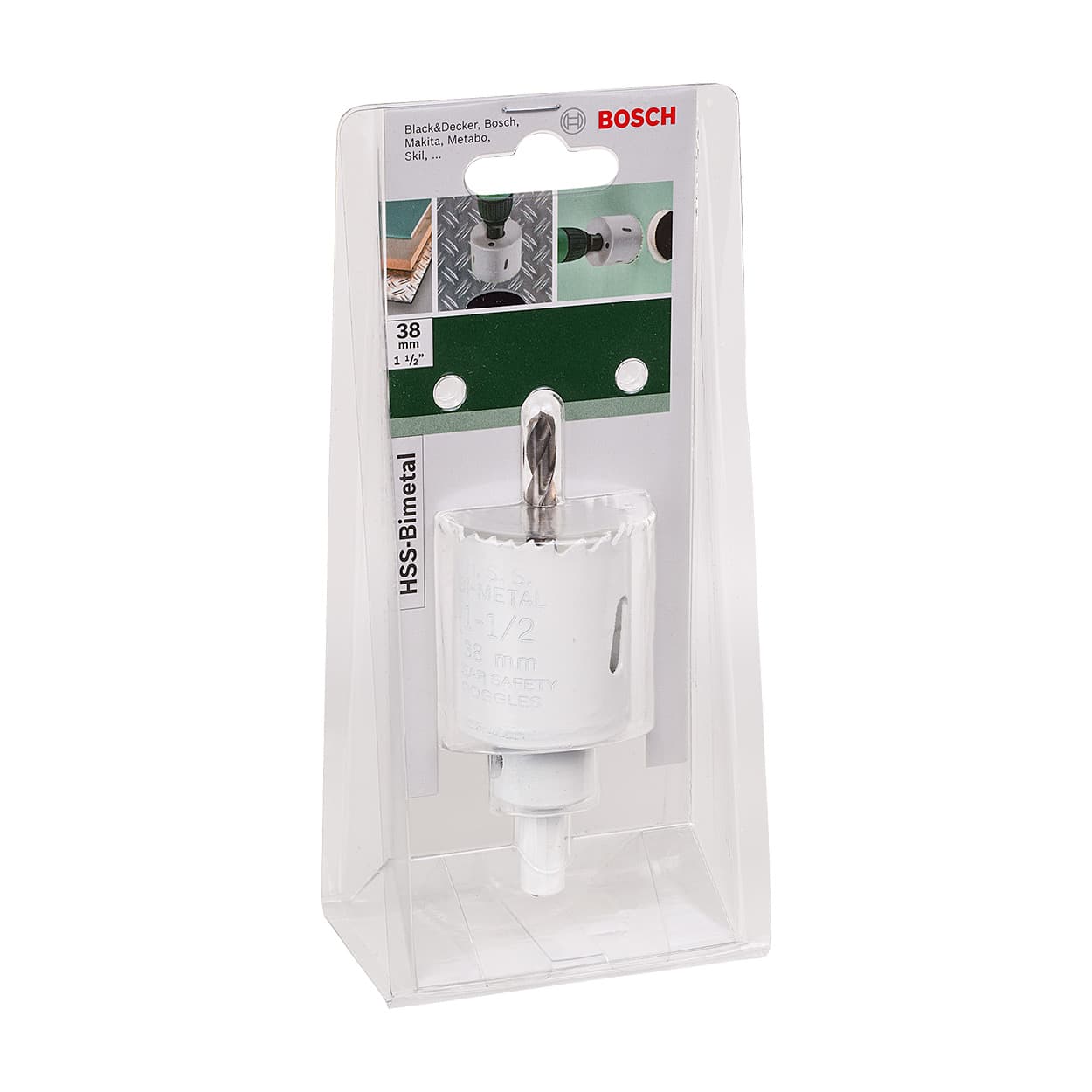 Bosch 38 mm HSS Bi-Metal Holesaw with Adaptor, 2 609 255 607