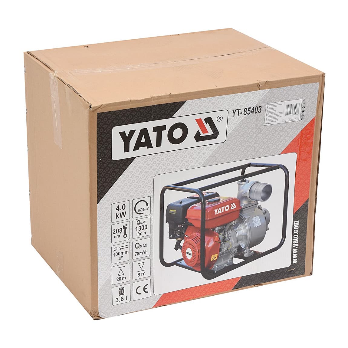 Yato 4 inch Gasoline Water Pump, YT-85403