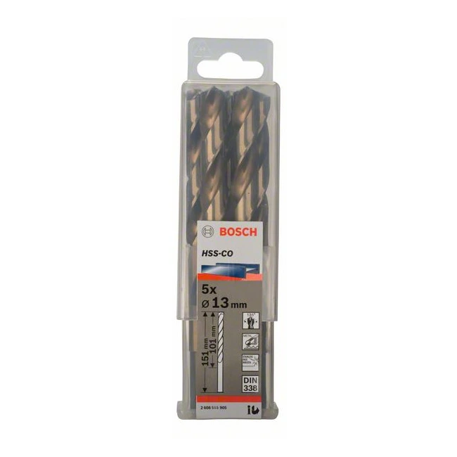 Bosch 13 x 151 mm HSS Twist Drill Bit Cobalt, 2 608 585 905