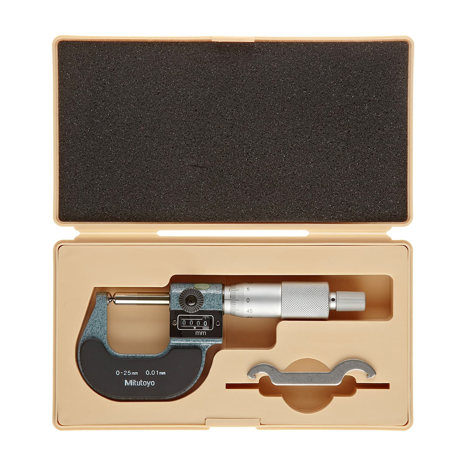 Mitutoyo 0 - 25 mm Mechanical Counter Tube Micrometer, 295-115