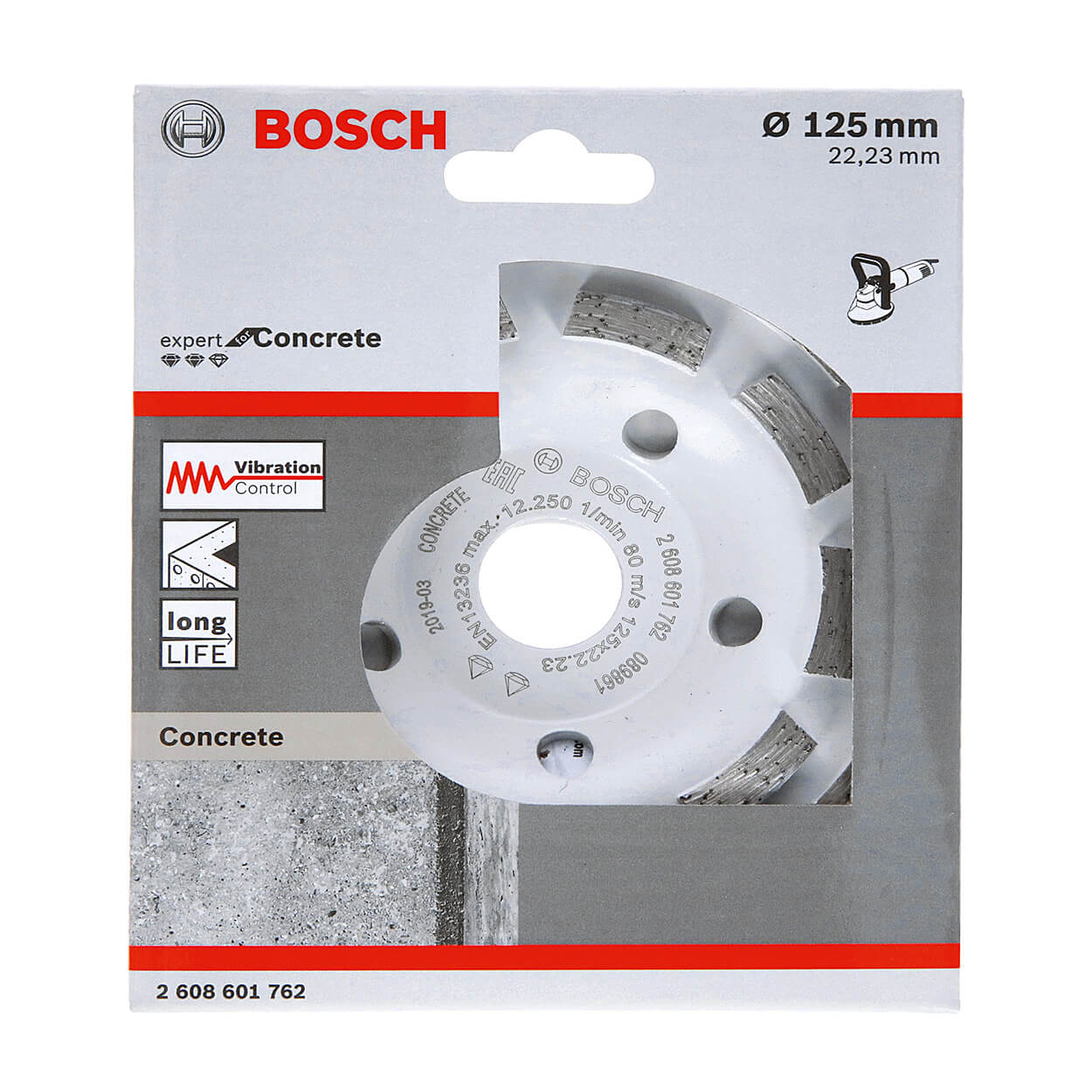 Bosch 125 x 5.00 mm Eco Range 5 Inch Concrete Grinding Wheels, 2 608 601 762
