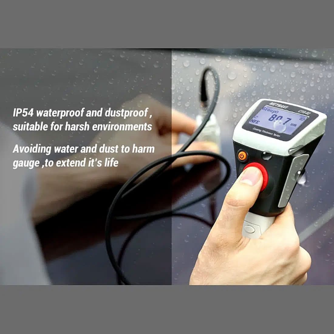 Metravi 2000um Coating Thickness Gauge With External Probe, CTG-02