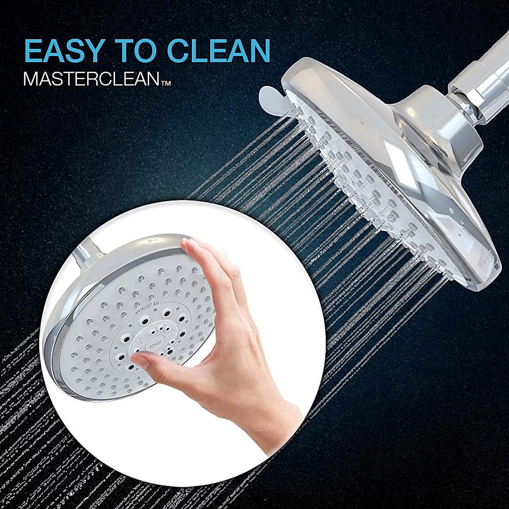 Kohler Rain Duet Multi Function Shower Head Without Shower Arm In Polished Chrome Finish, K-75924IN-CP