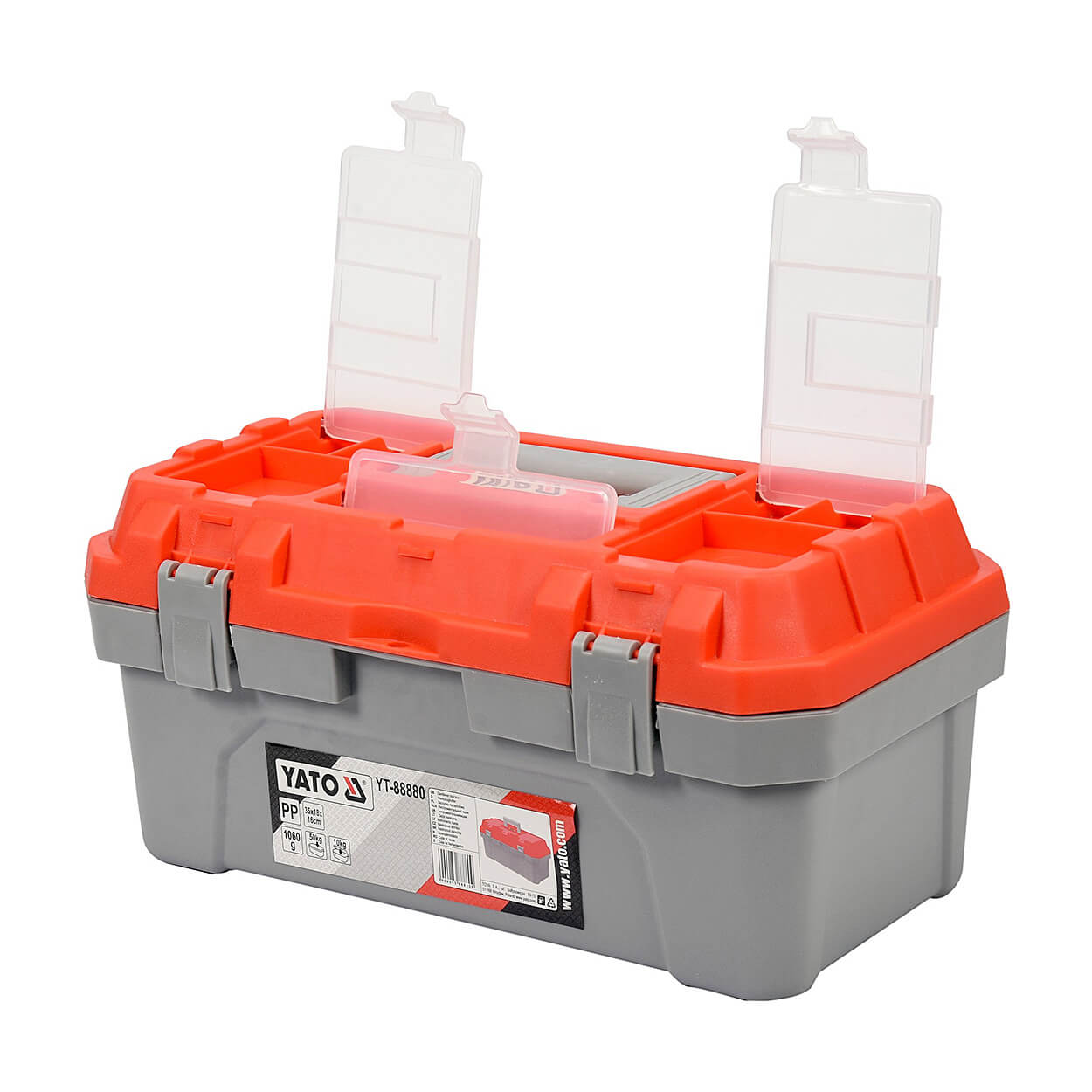 Yato Cantilever Plastic Tool Box (Small), YT-88880