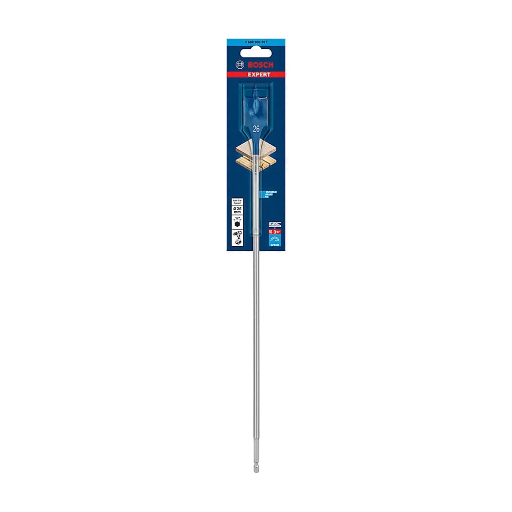Bosch 26 mm Expert Self Cut Speed Spade Drill Bit, 2 608 900 351