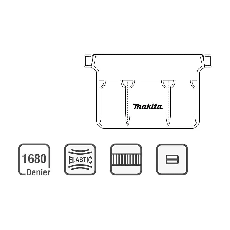 Makita 470 mm Length universal size Bucket Tote Tool Organiser, E-15497