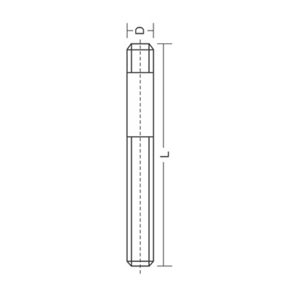 Apex M8 x 32 mm Length Clamping Studs (Pack of 10 Pcs), 930-0