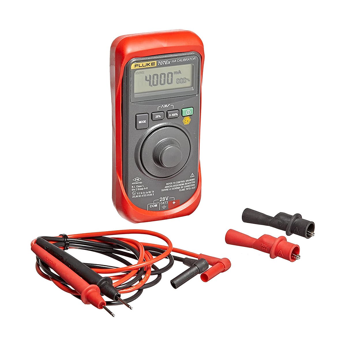Fluke 707Ex 28V / 24 mA Intrinsically Safe Loop Calibrator