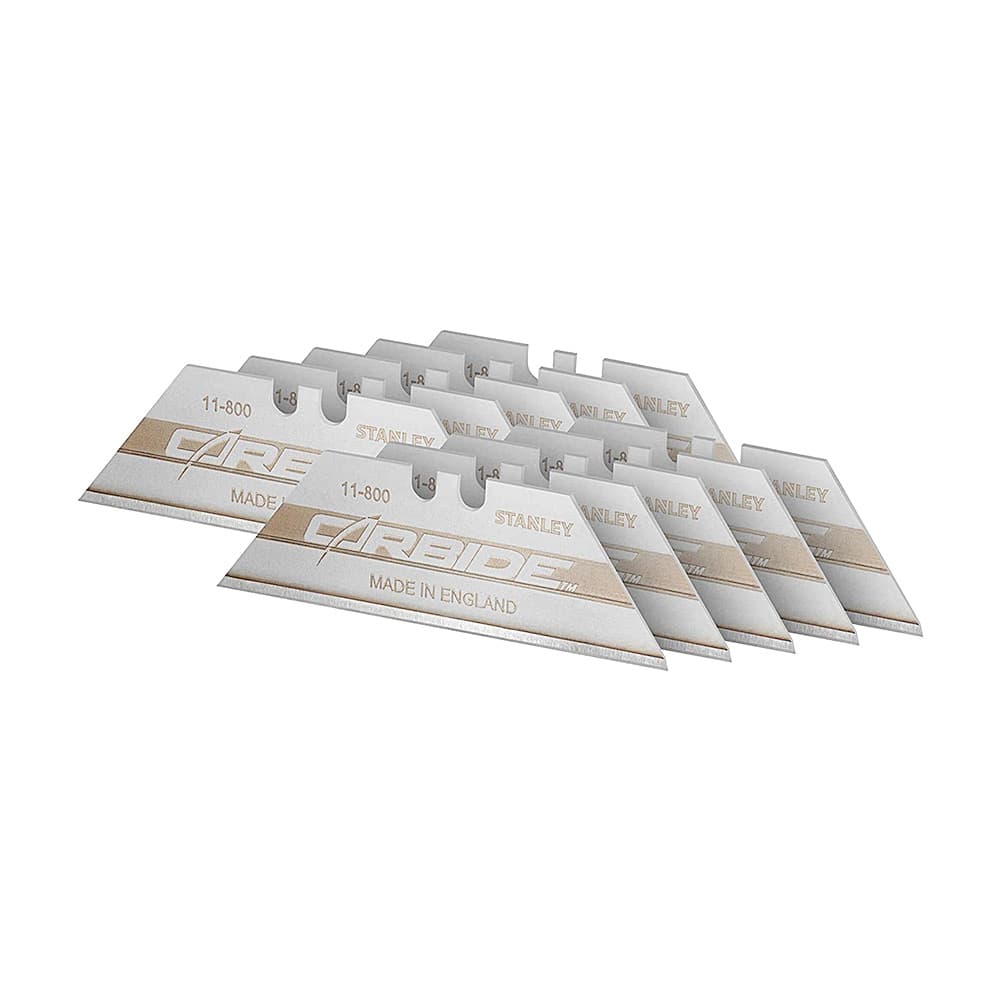 Stanley 19 mm FatMax Carbide Utility Blades (Pack Of 10 Pcs), 2-11-800
