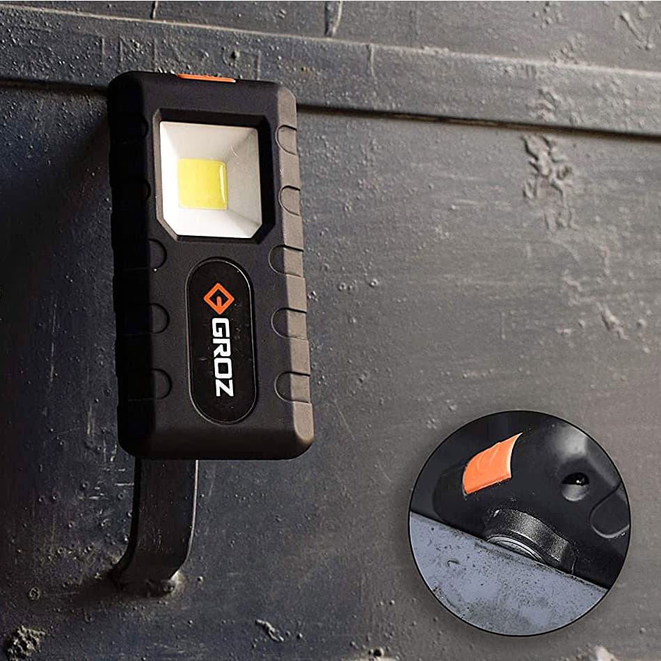 Groz 3W COB Handy Pocket Flashlight, LED/140