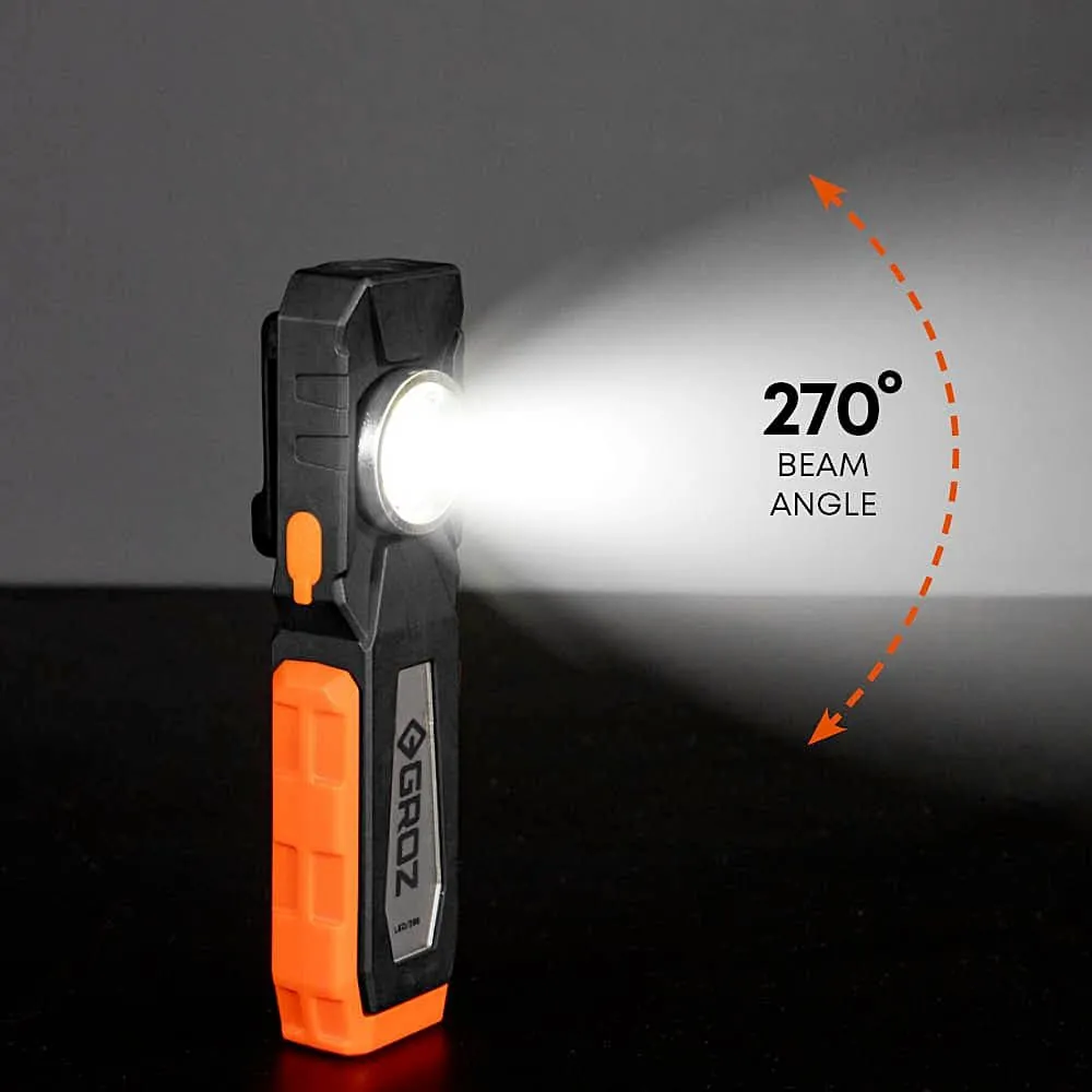 Groz 500 Lumens Worklight with Intensity Control & Battery Display, LED/396