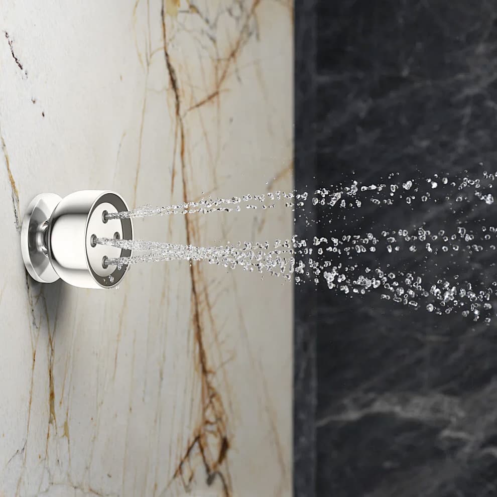 Kohler Statement Round Adjustable Deep Massage Body Spray In Polished Chrome Finish, K-26299IN-CP