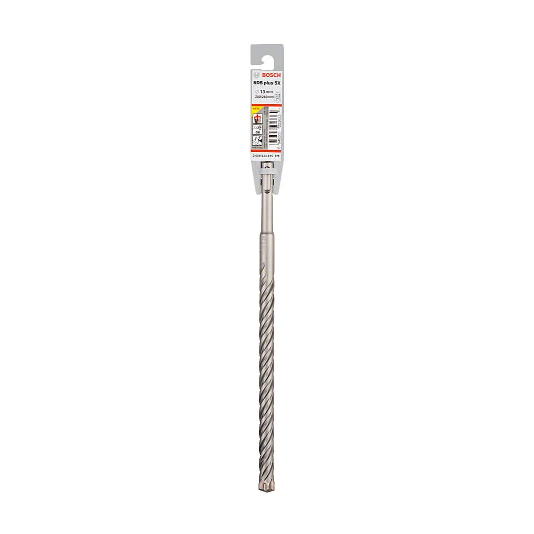 Bosch 13 x 200 x 260 mm SDS Plus-5X Hammer Drill Bits, 2 608 833 815