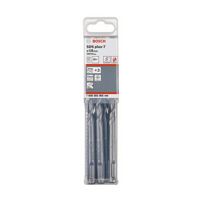 Bosch 10 x 165 mm SDS plus-7 Hammer Drill Bits, 2 608 585 065