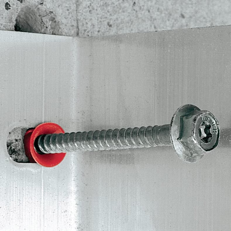Hilti 10 x 80 mm HRD-H Hex Head Plastic Frame / Screw Anchor - Galvanized Steel (Pack Of 50 Pcs), 423871