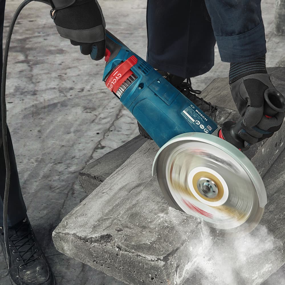 Bosch 230mm / 9 inch 2400W Professional Heavy Duty Large Angle Grinder (Cyclon Tech), GWS 24-230 JZ