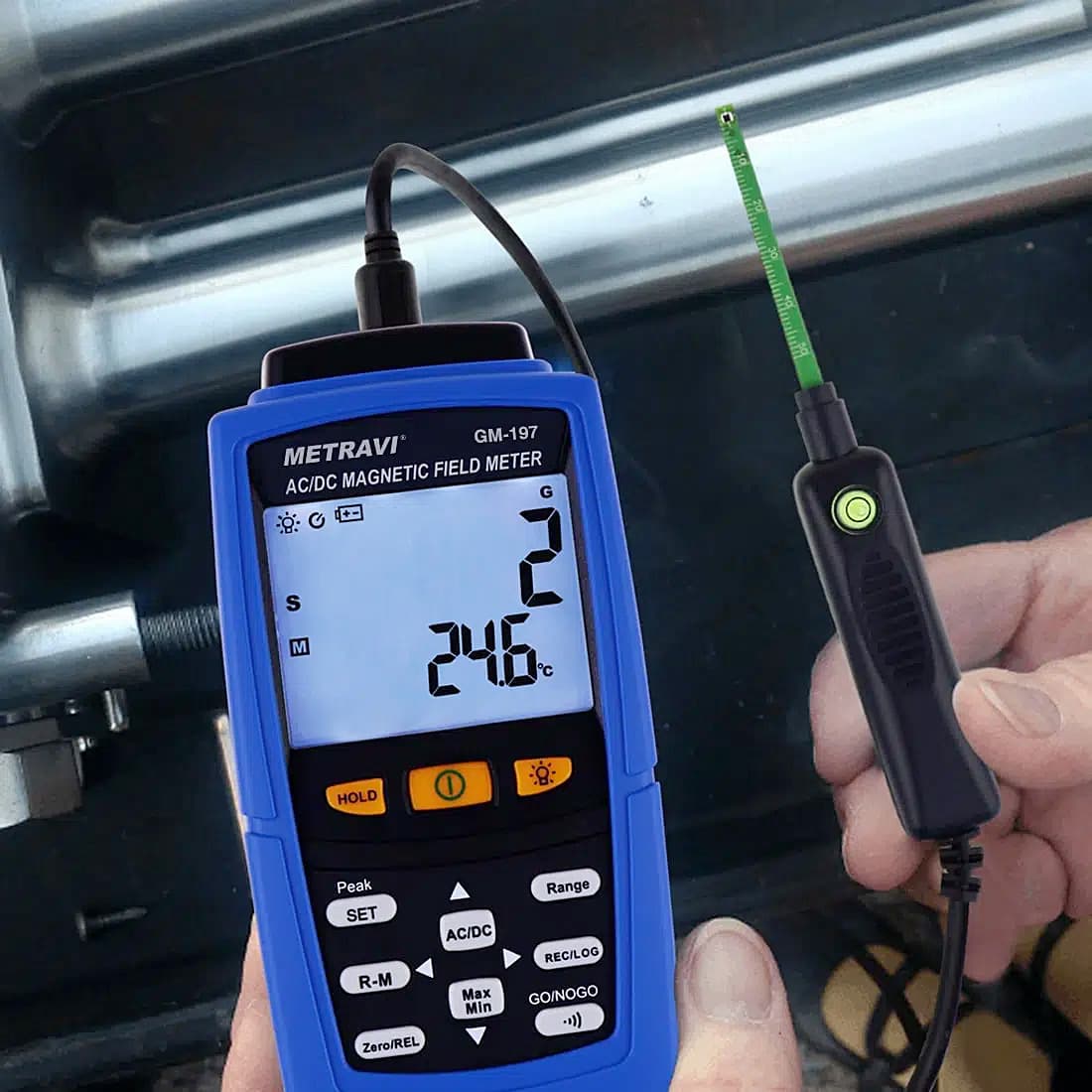 Metravi 3000mT / 30000G Static Cum Electromagnet Gauss Meter, GM-197