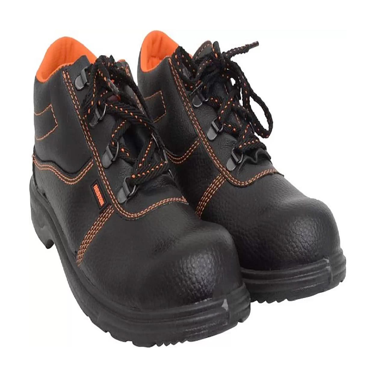 Hillson Single Density Synthetic Leather Beston Safety Shoes - Steel Toe (Black)