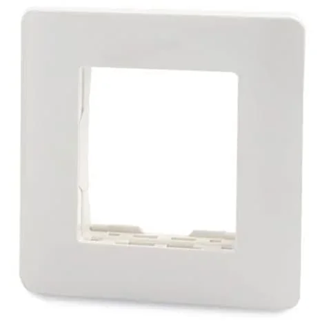 Schneider Electric Zencelo 2 M Grid & 2 Module Cover Frame - White (Pack of 10 Pcs), IN8402C