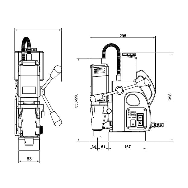 Schifler 1150W Magnetic Core Drilling Machine, SWC 35 AT