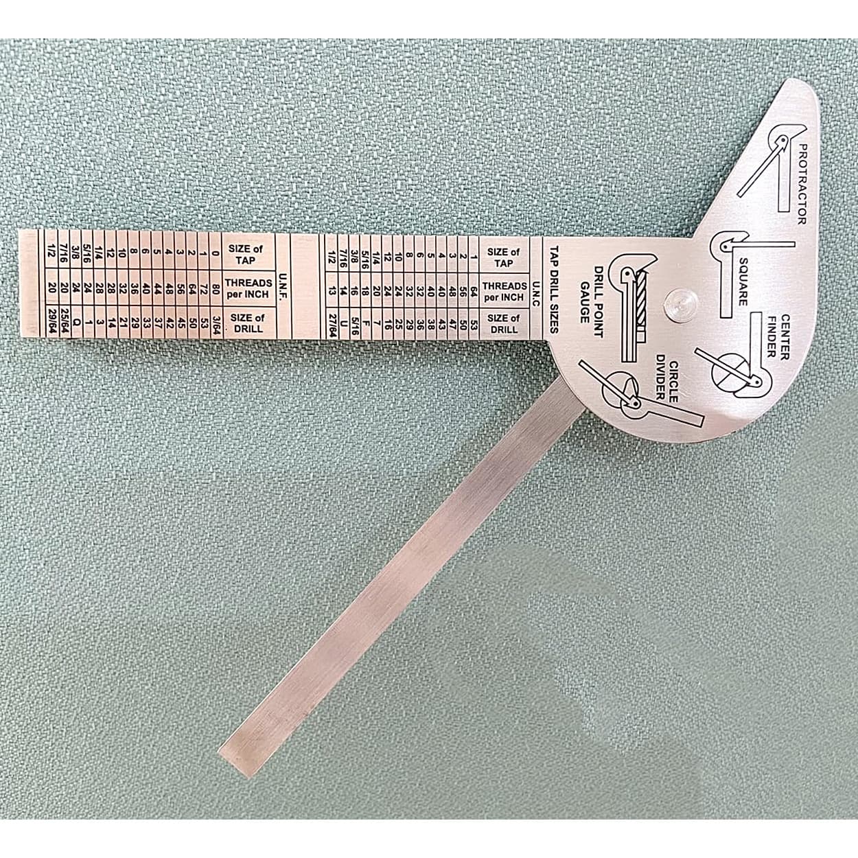 Kristeel 4 inch Multi Use Rule & Gauge (Five Distinct Functions), MURG