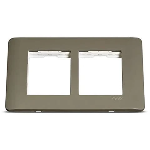 Schneider Electric Zencelo 4 M Grid & 4 Module Cover Frame - Dark Grey (Pack of 10 Pcs), IN8404C(BZ)