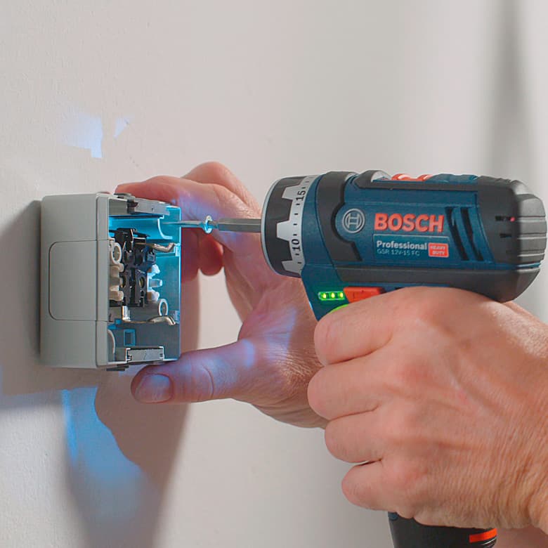 Bosch 12V Lithium-ion Professional Drill Driver (Cordless), GSR 12 V-15FC