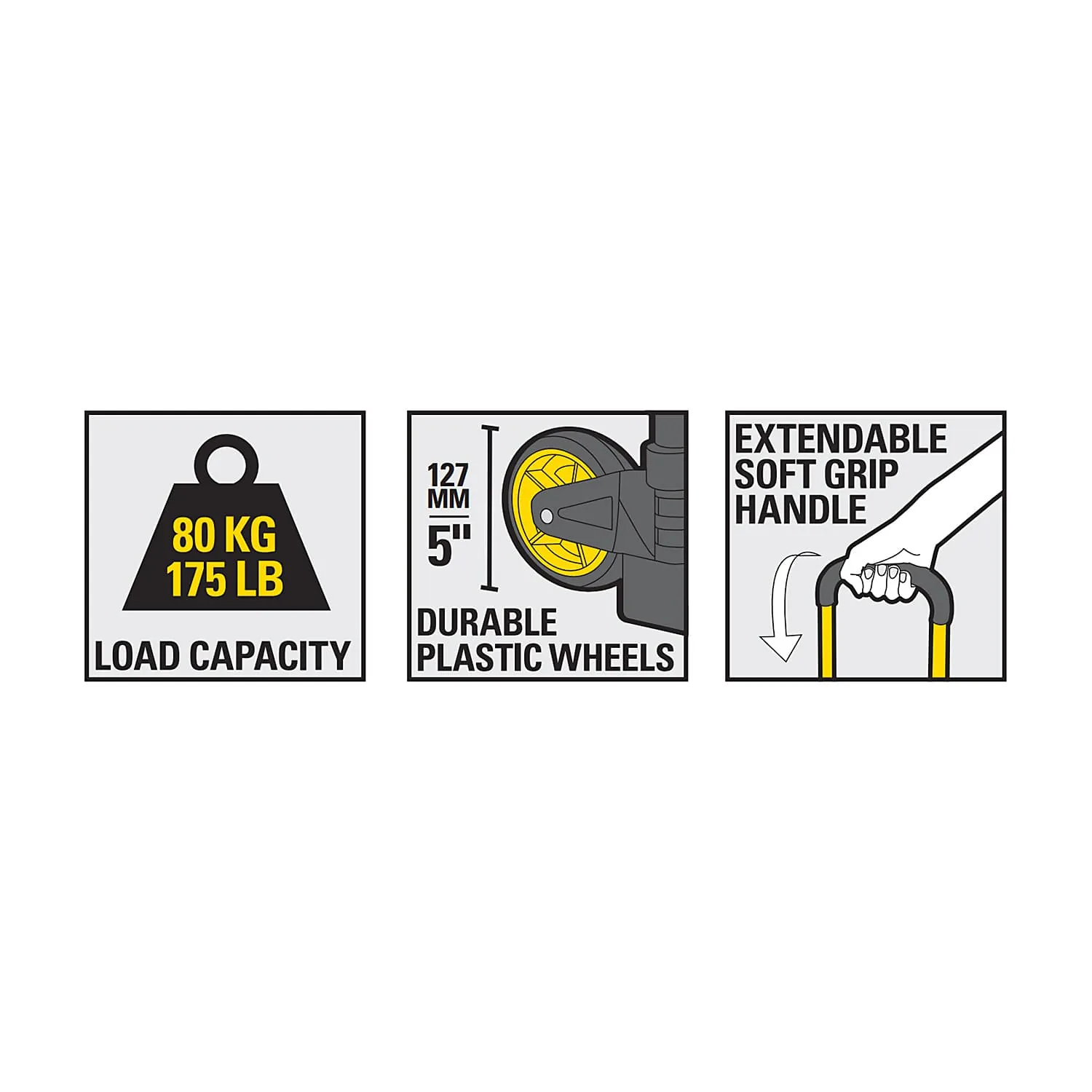 Stanley 80 Kg Load Capacity Folding Hand Truck, SXWT-FT581-SP