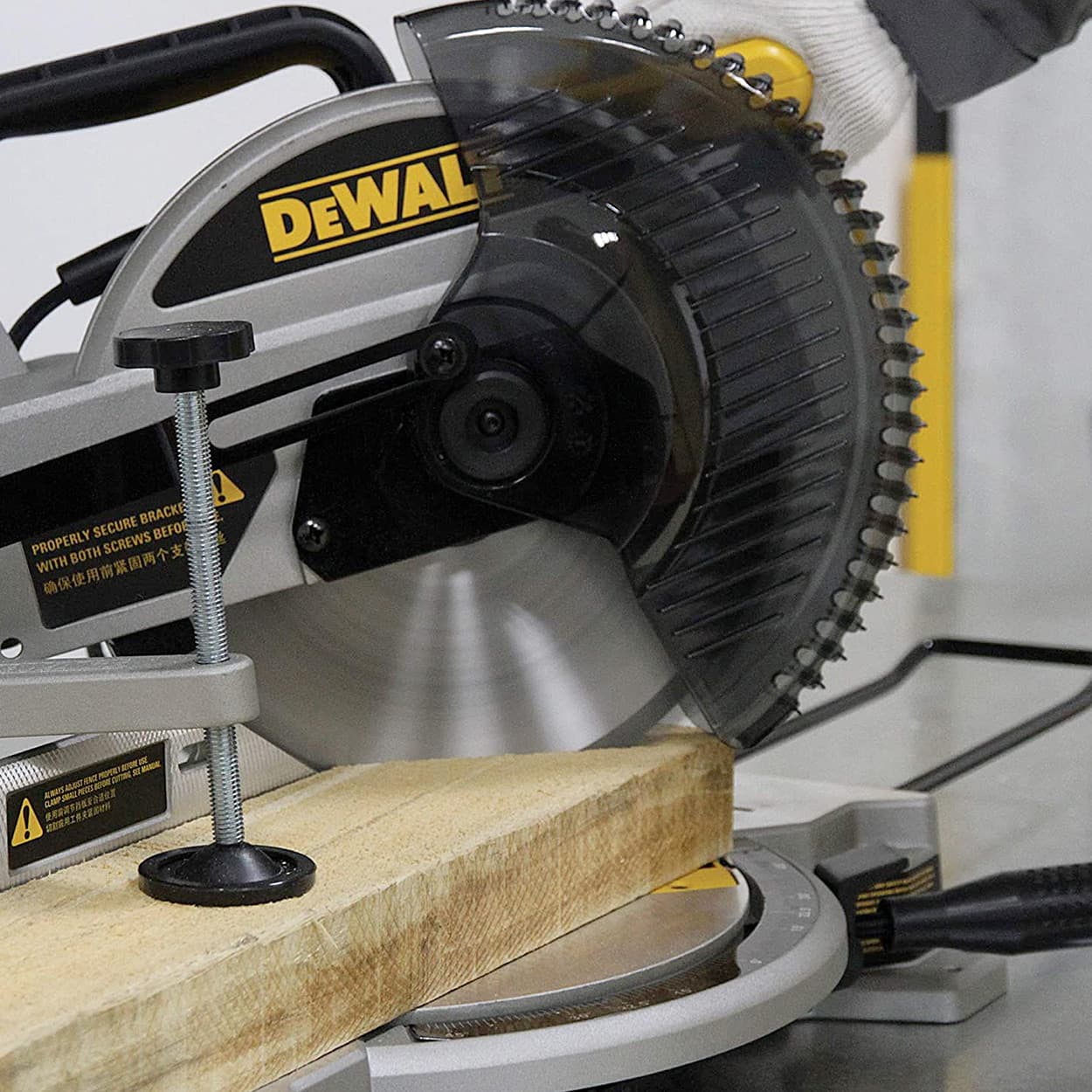 Dewalt 1650W / 250mm Compound Mitre Saw with 80T TCT Blade, DW714-IN