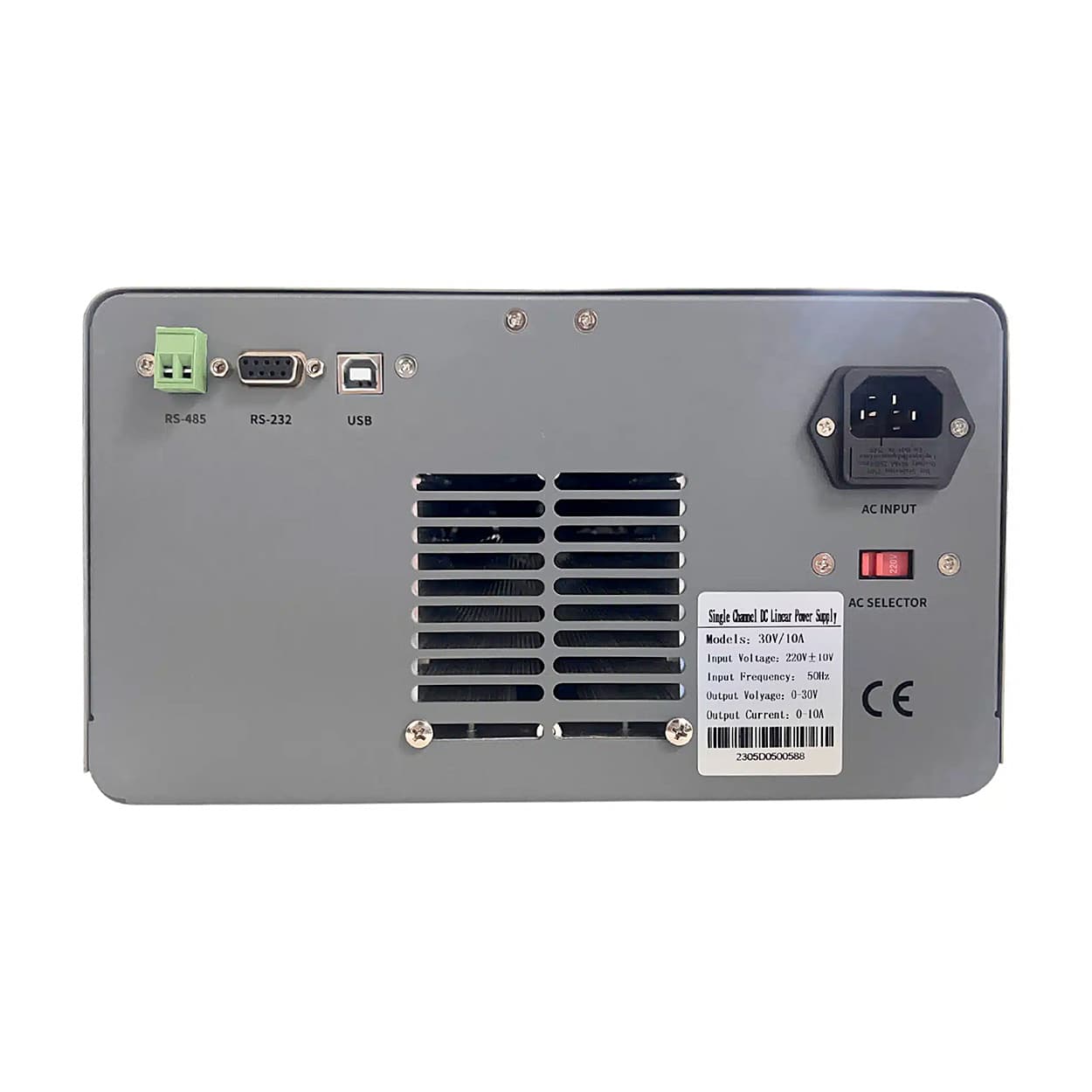 Metravi 0 - 30V / 0 - 10A Programmable DC Regulated Power Supply (Single Output), PRPS-3010