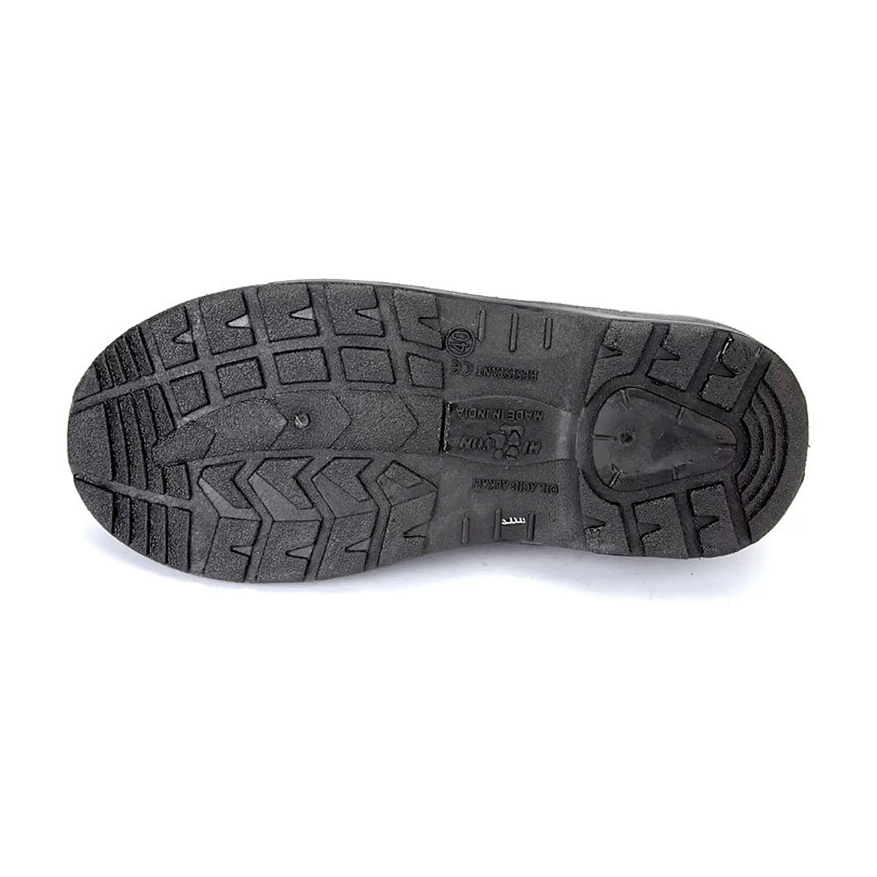 Hillson Low Ankle Single Density PVC Split Leather U4 Safety Shoes - Steel Toe (Black)