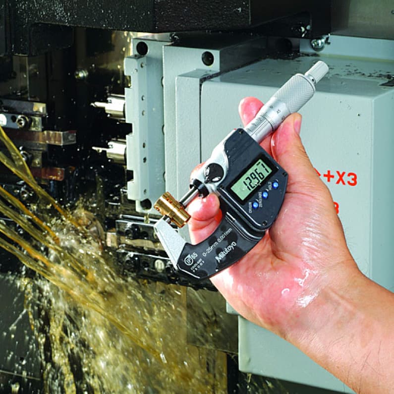 Mitutoyo 50 - 75 mm Digital Micrometer Without Data Output (IP65 Coolant-Proof), 293-242-30