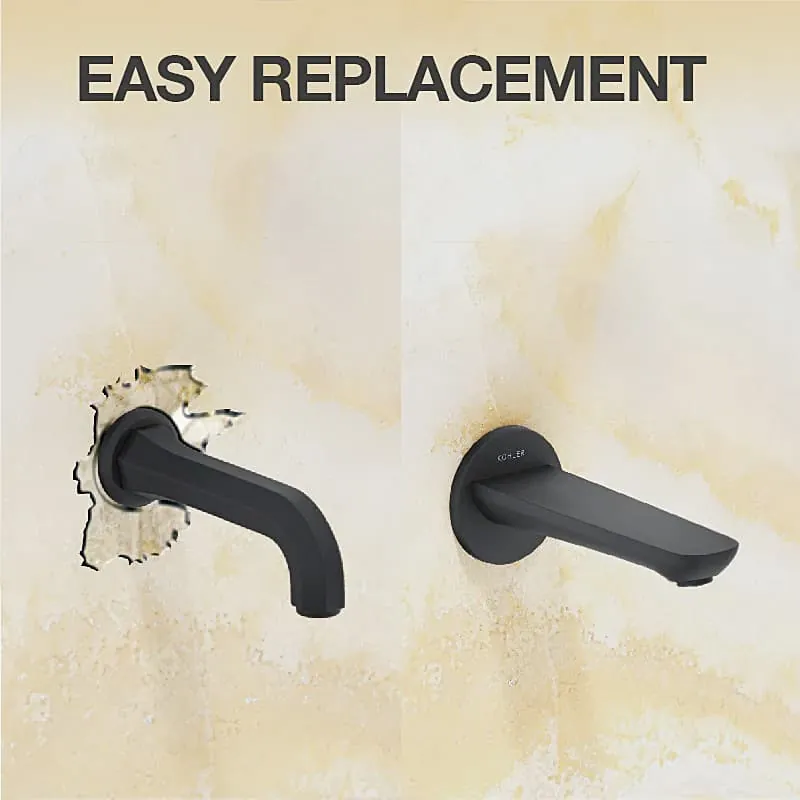 Kohler Aleo Bath Spout Without Diverter In Matte Black Finish, K-99061IN-BL