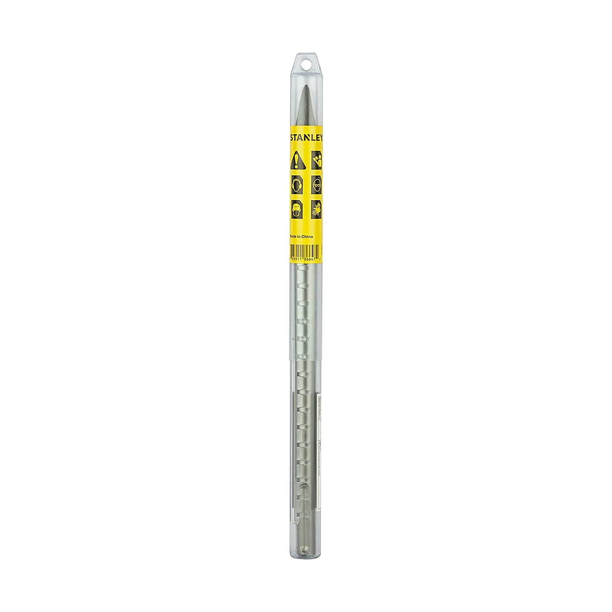 Stanley 400 mm SDS Max Round Body Pointed Demolition Chisel, STA54421-IN