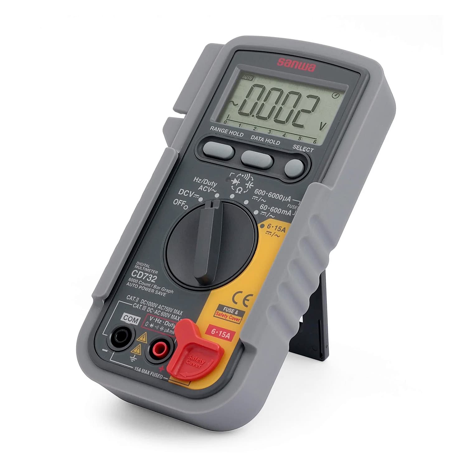 Sanwa 6000 Count Digital Multimeter (High-Speed Bar Graph & Continuity Buzzer with LED), CD732
