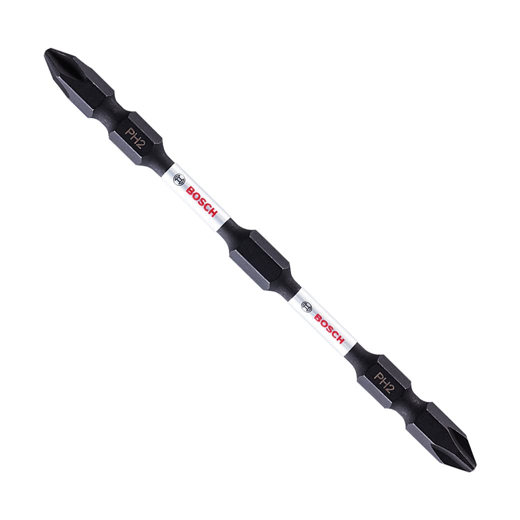 Bosch PH2 x 110 mm Length Double Ended Impact Screwdriver Bits (Pack of 2 Pcs), 2 608 522 409