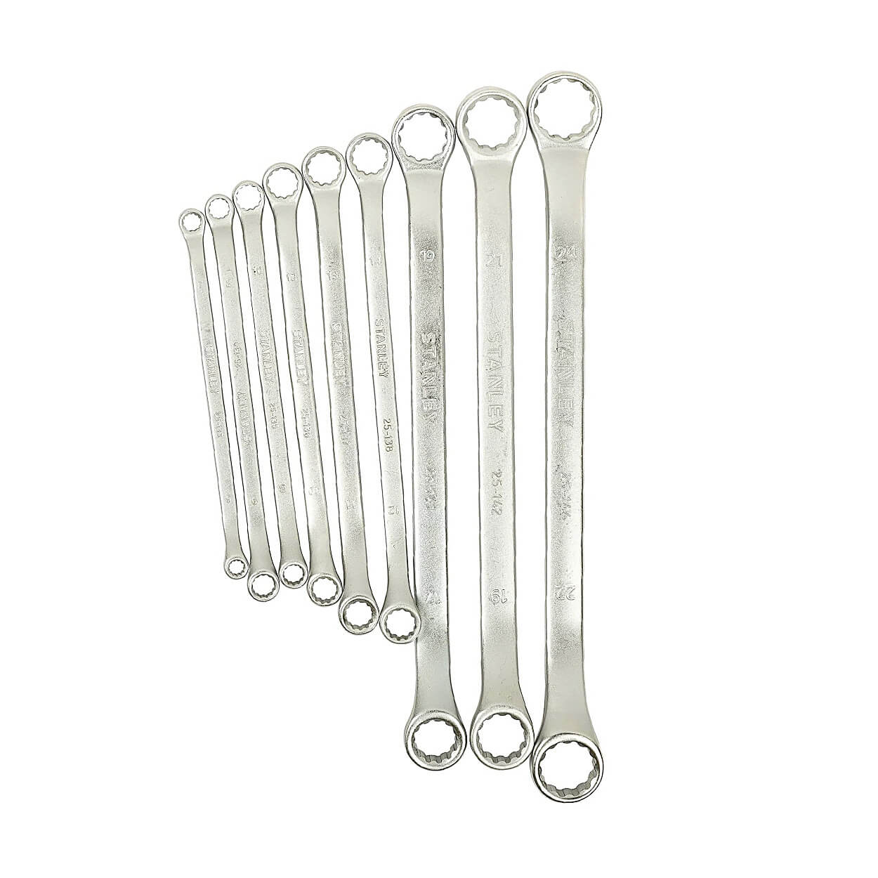 Stanley 9 Pcs, Shallow Offset Ring End Spanners Set (ANSI), STMT25147
