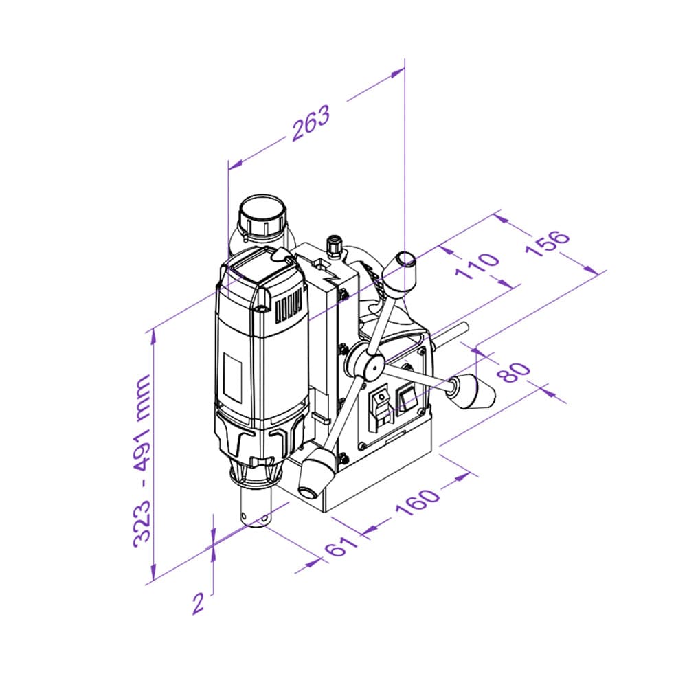 Eibenstock 35 mm Magnetic Core Drilling Machine, KBM 35 l